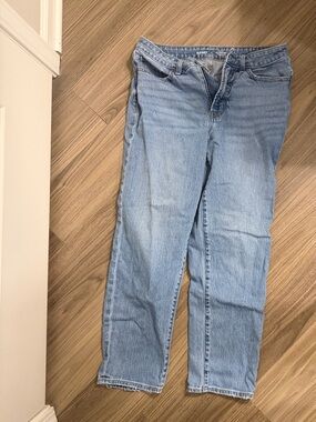 Old Navy Light Blue Straight-Leg Jeans